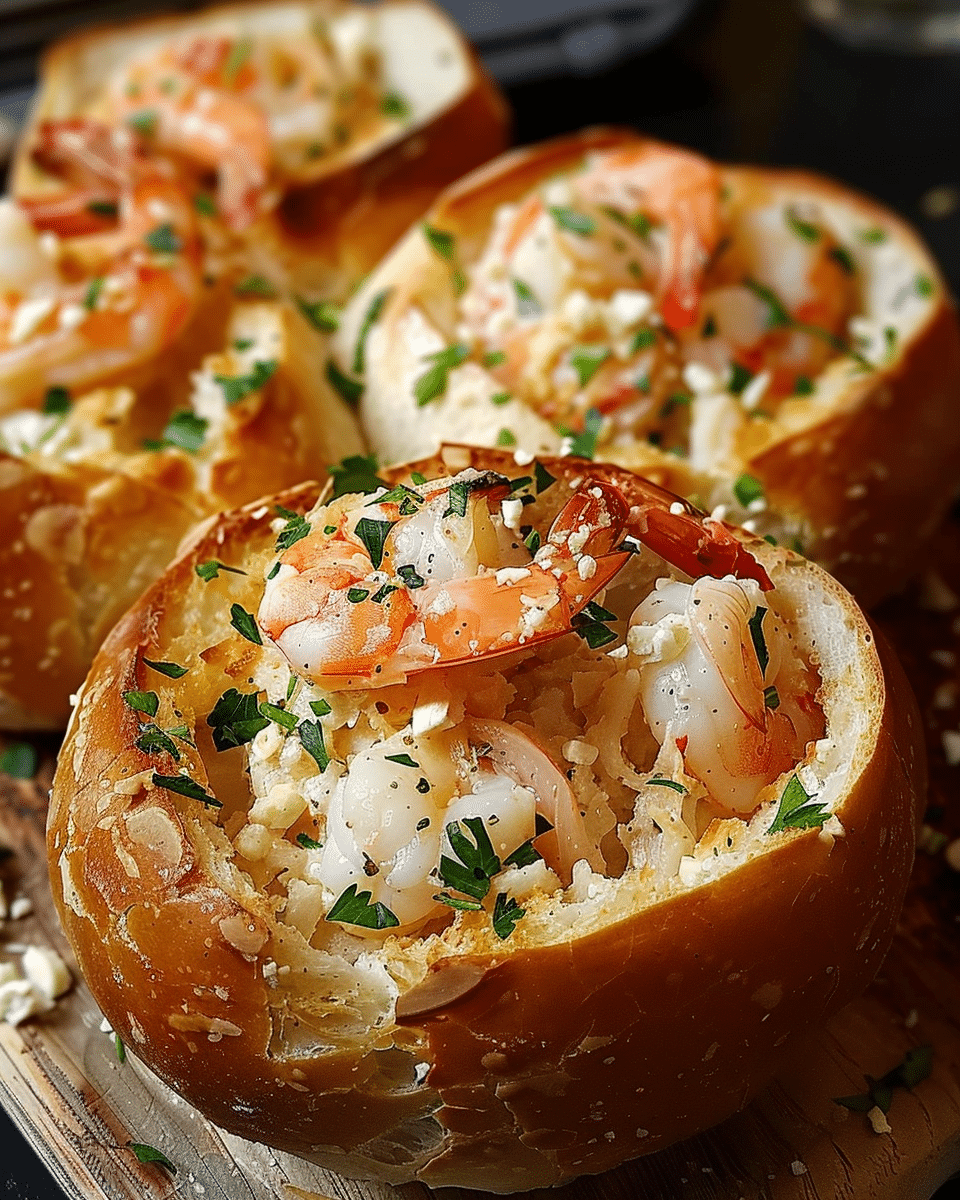 Stuffed Seafood Bread Bowl