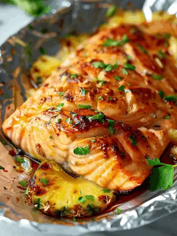 Sweet and Spicy Pineapple Salmon