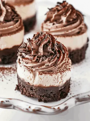 Triple Chocolate Cheesecakes