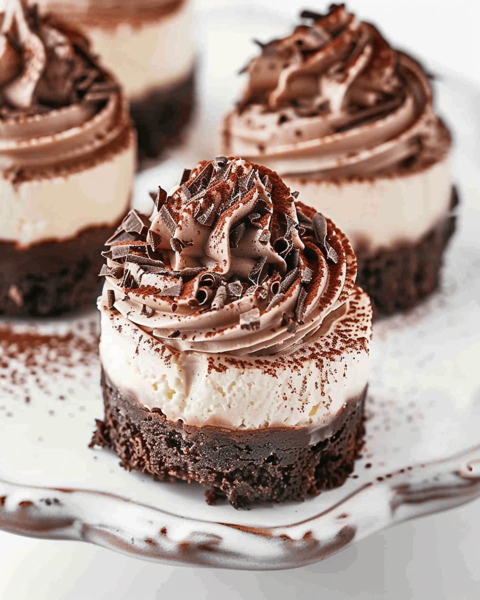 Triple Chocolate Cheesecakes