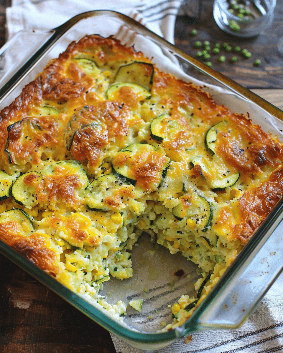 Zucchini Cornbread Casserole