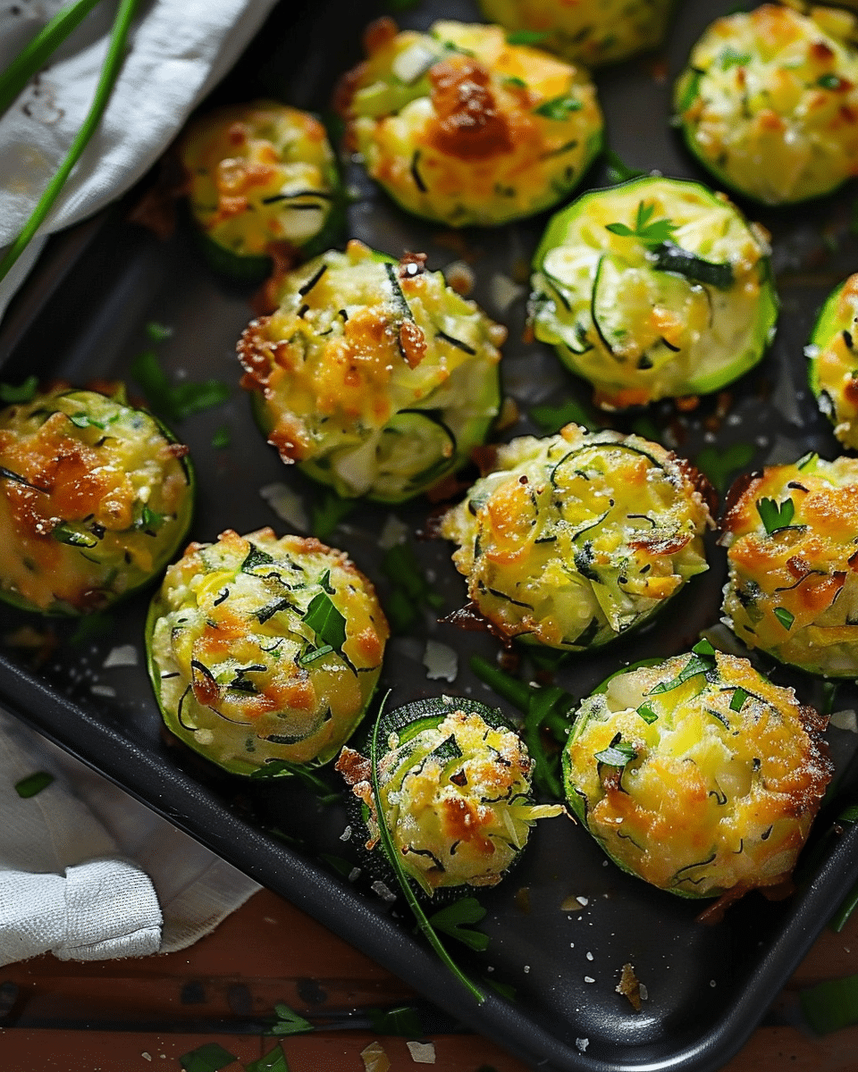 Zucchini Garlic Bites