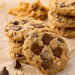 5-Ingredient Peanut Butter Oatmeal Chocolate Chip Cookies