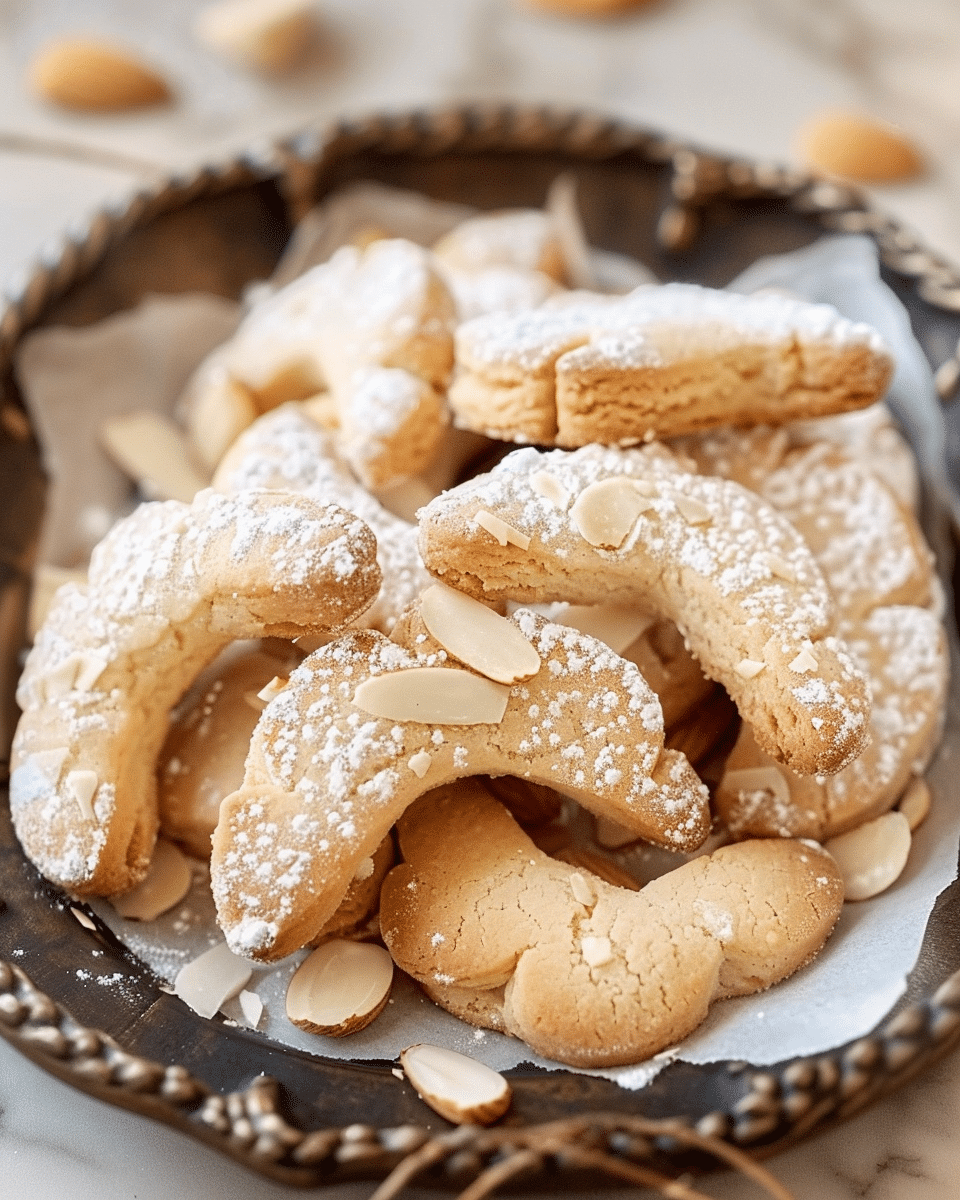 Almond Crescent Cookies