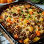 Amish Hamburger & Fall Veggies Bake