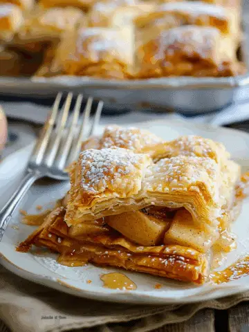 Apple Pie Puff Pastry Bake