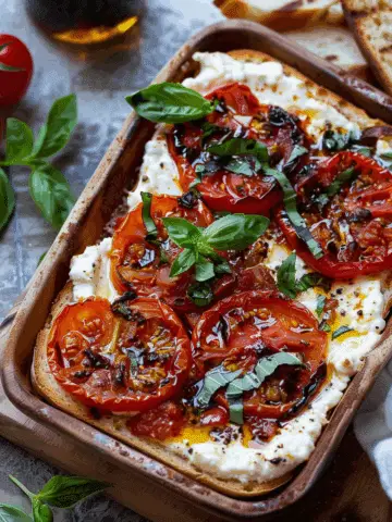 Baked Goat Cheese Bruschetta Dip