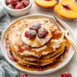 Banana Cinnamon Yogurt Pancakes (No Flour Needed)