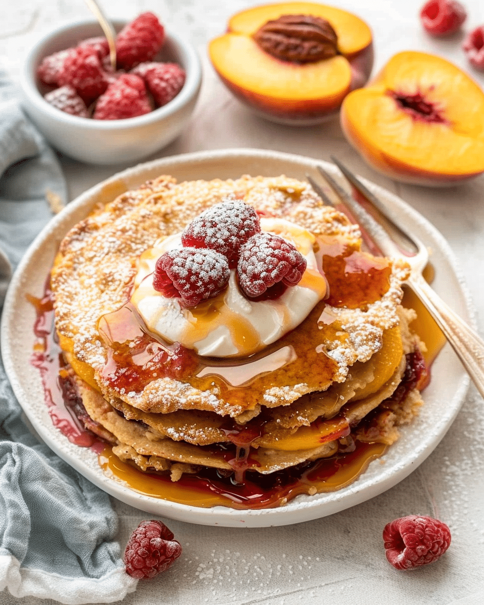 Banana Cinnamon Yogurt Pancakes (No Flour Needed)