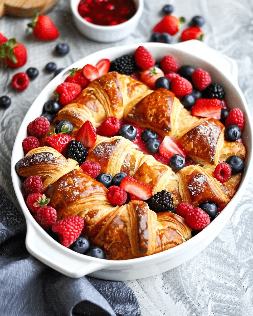 Berry Croissant Bake