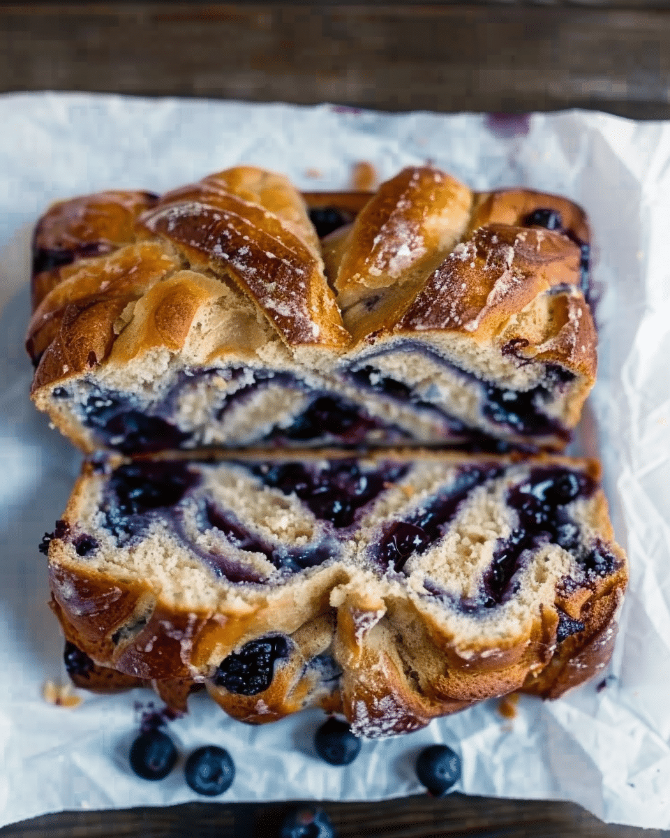 Blueberry Cream Cheese Babka