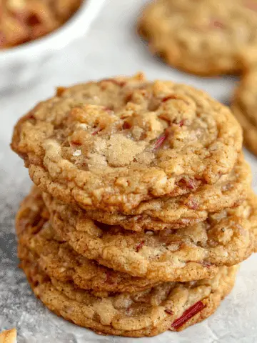 Brown Sugar Rhubarb Cookies