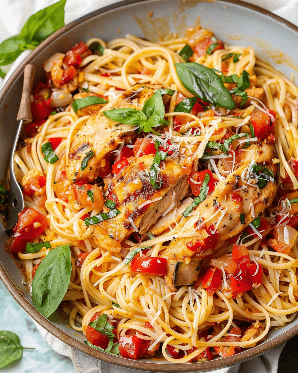 Bruschetta Chicken Pasta
