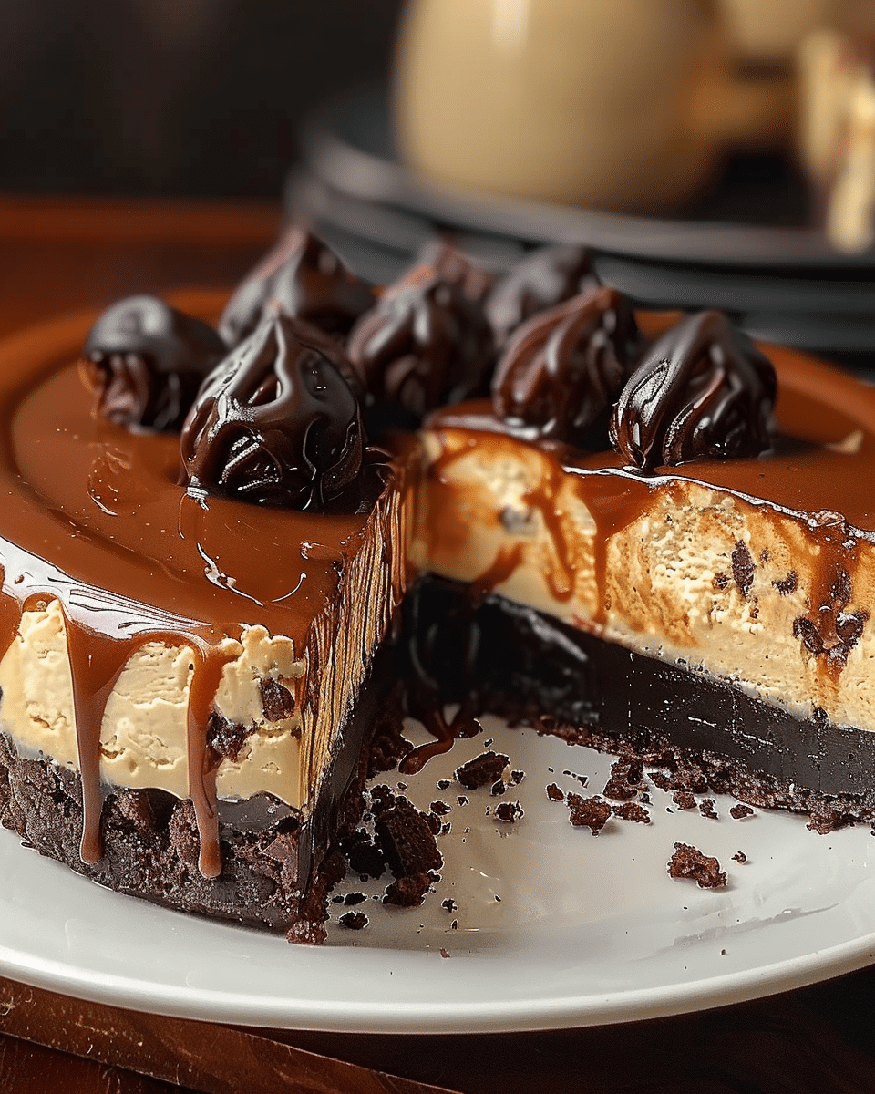 Caramel Brownie Cheesecake