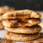 Caramel Stuffed Snickerdoodle Cookies