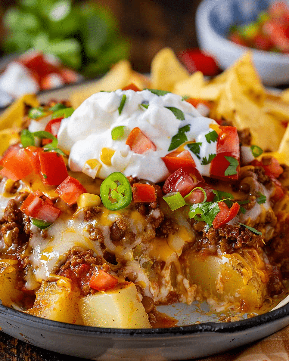 Cheesy Taco Potatoes