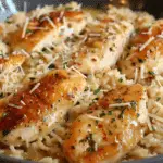 Chicken with Garlic Parmesan Rice