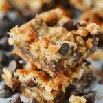 Coconut Toffee Chocolate Chip Cookie Bars