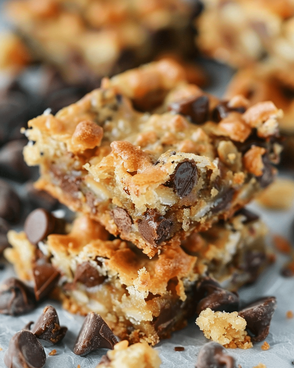 Coconut Toffee Chocolate Chip Cookie Bars