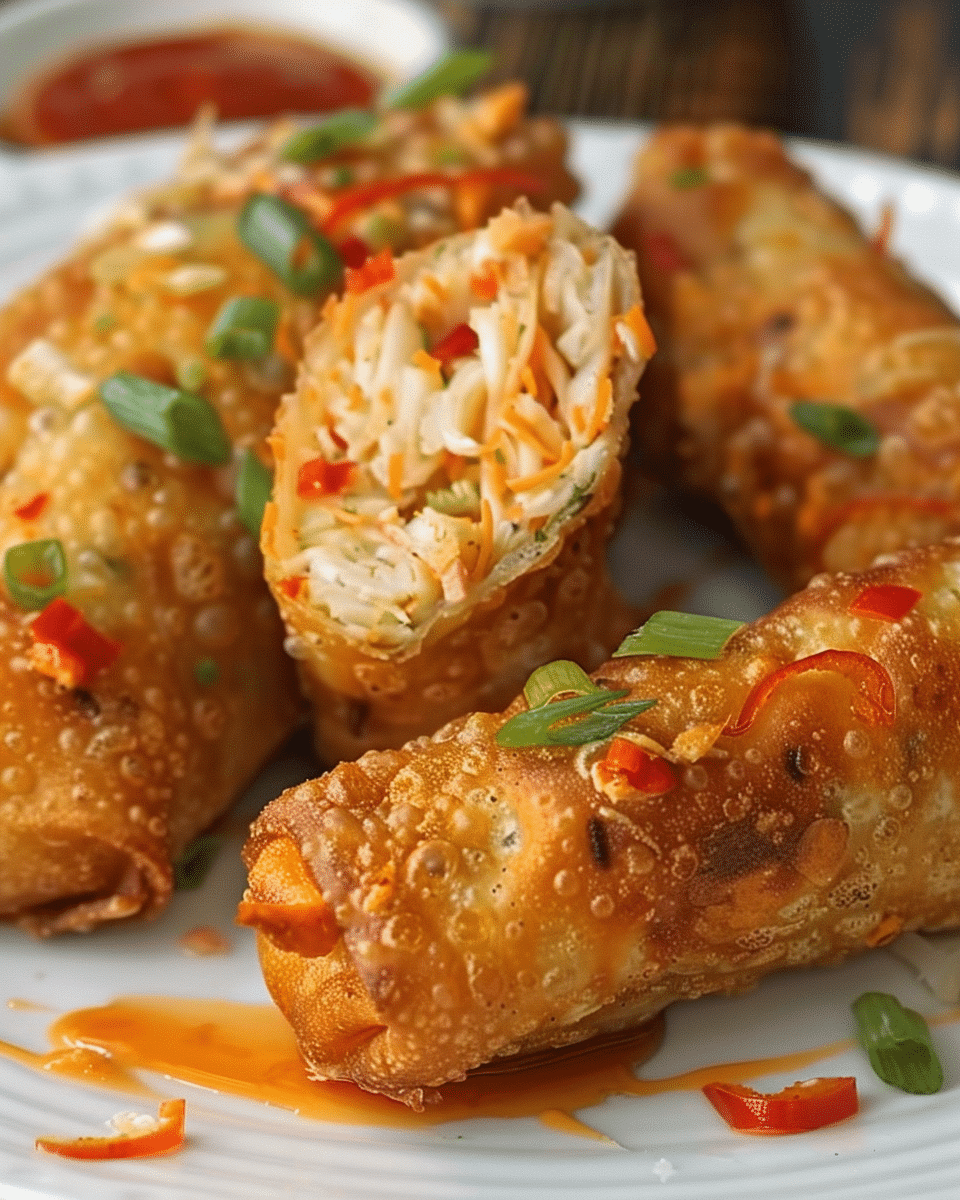 Crab Cake Egg Rolls
