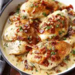 Creamy Honey Mustard Chicken with Crispy Turkey Bacon