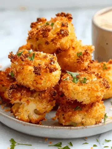 Crispy Baked Cauliflower Bites