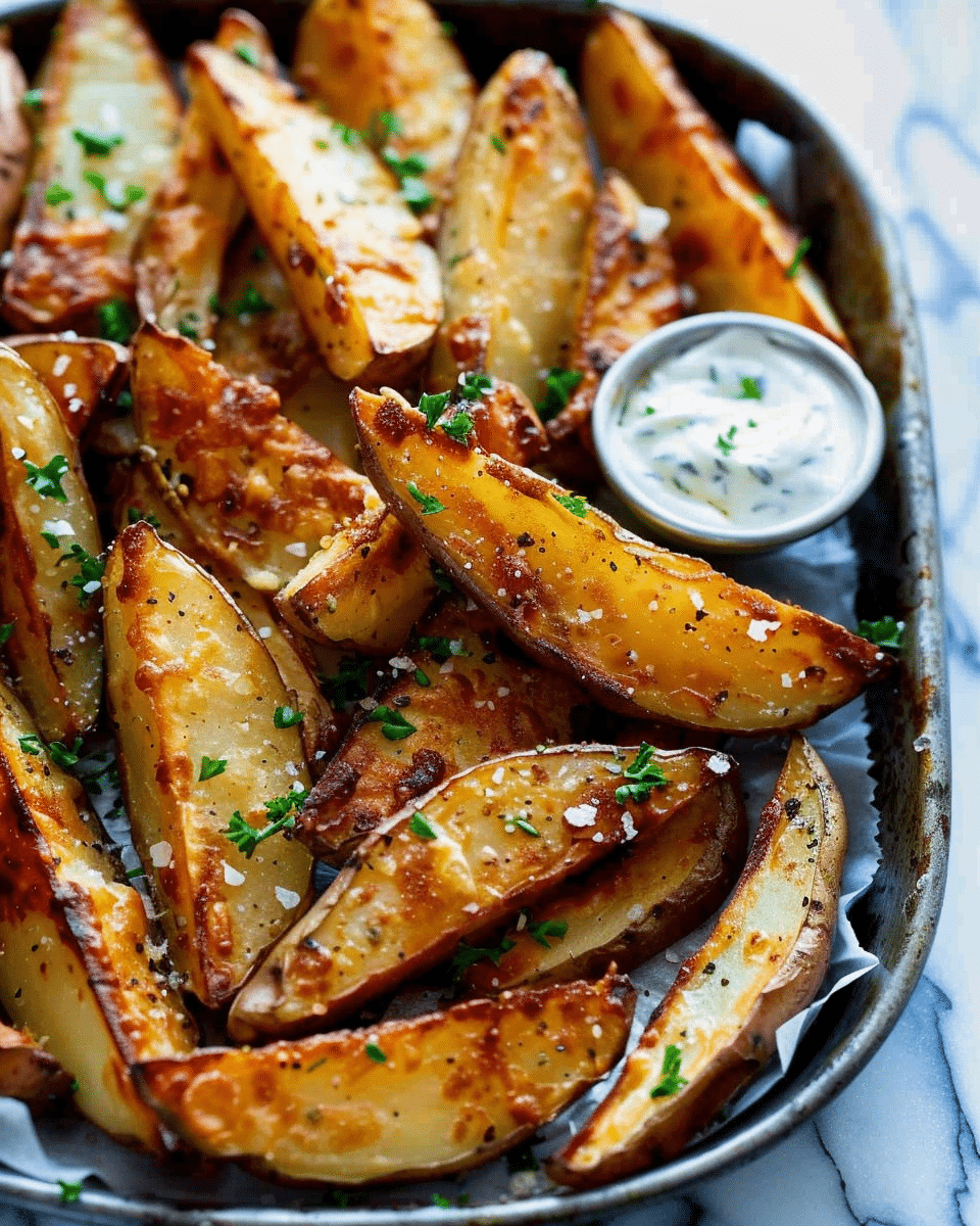 Crispy Baked Potato Wedges