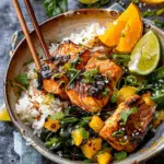 Crispy Orange Salmon Bowls