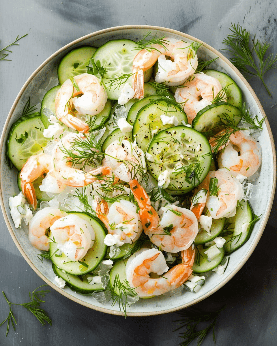 Cucumber Shrimp Salad
