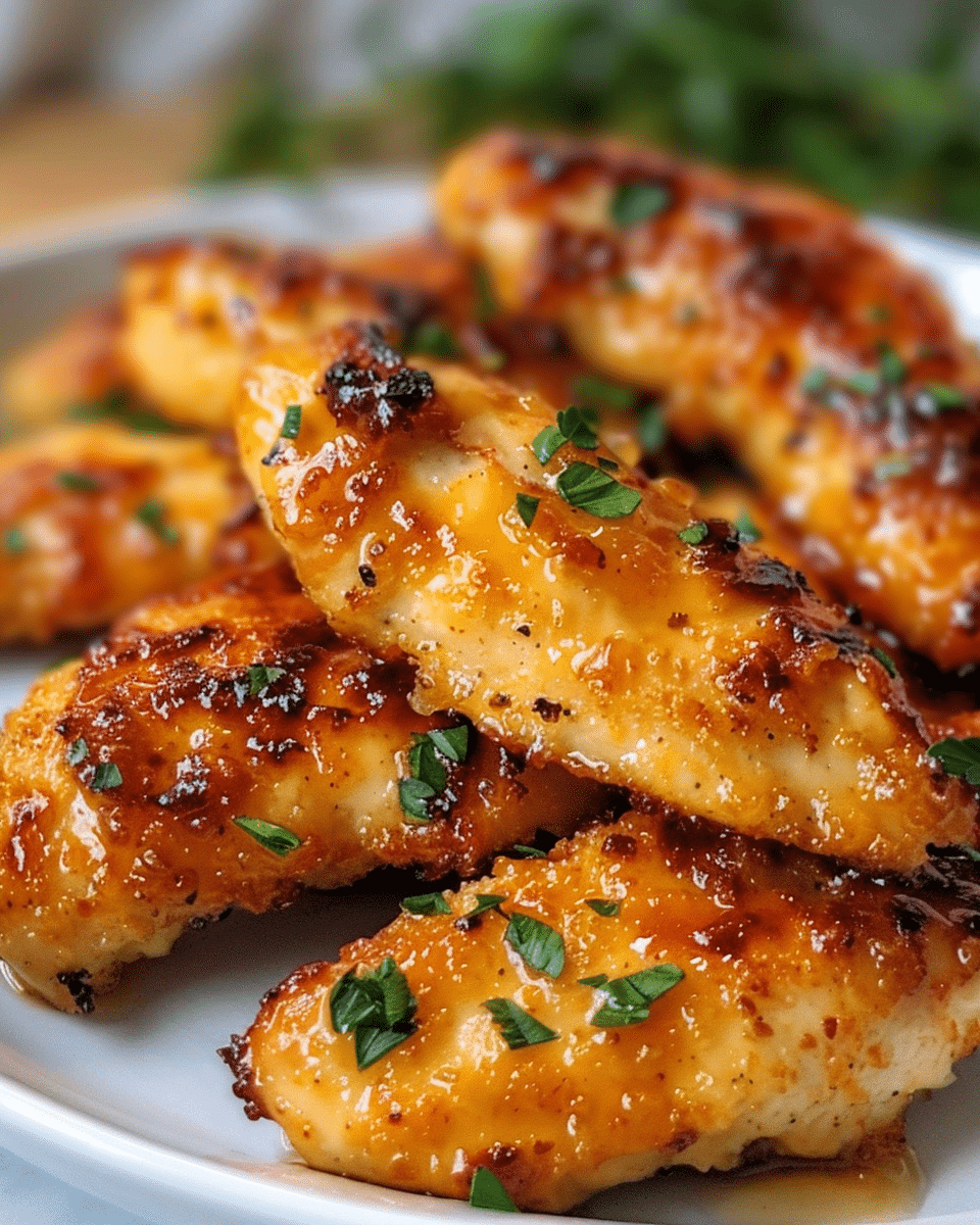 Delicious Air Fryer Honey Butter Garlic Chicken Tenders