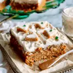 Easy Carrot Cake Bars with Cream Cheese Frosting
