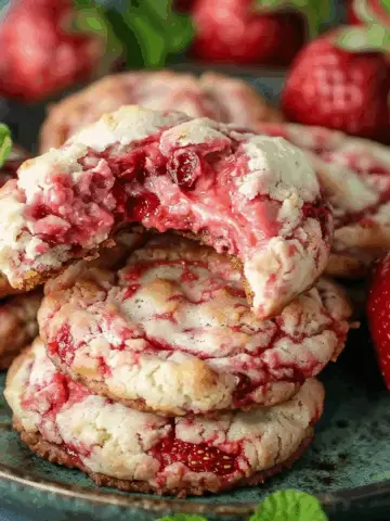 Easy Strawberry Cheesecake Cookies