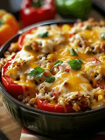 Easy Stuffed Pepper Casserole