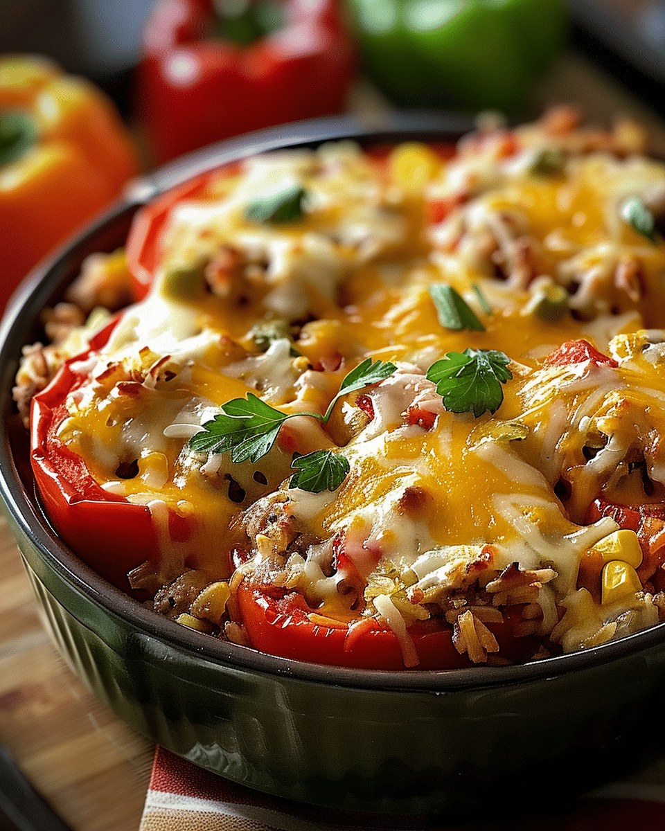Easy Stuffed Pepper Casserole