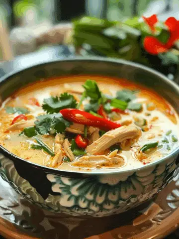 Easy Thai Chicken Curry Soup