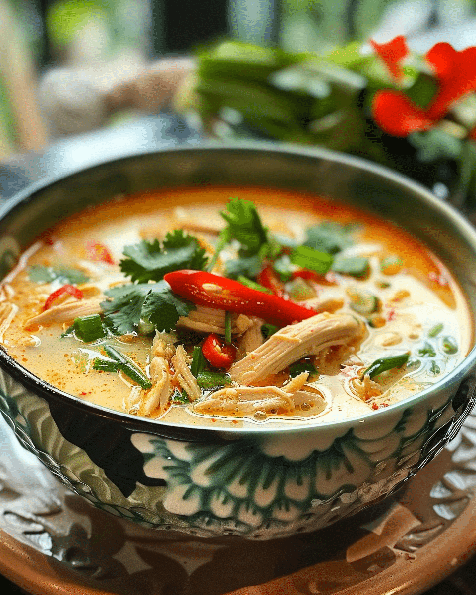 Easy Thai Chicken Curry Soup