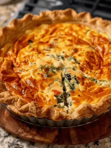 Elegant Ricotta and Spinach Quiche