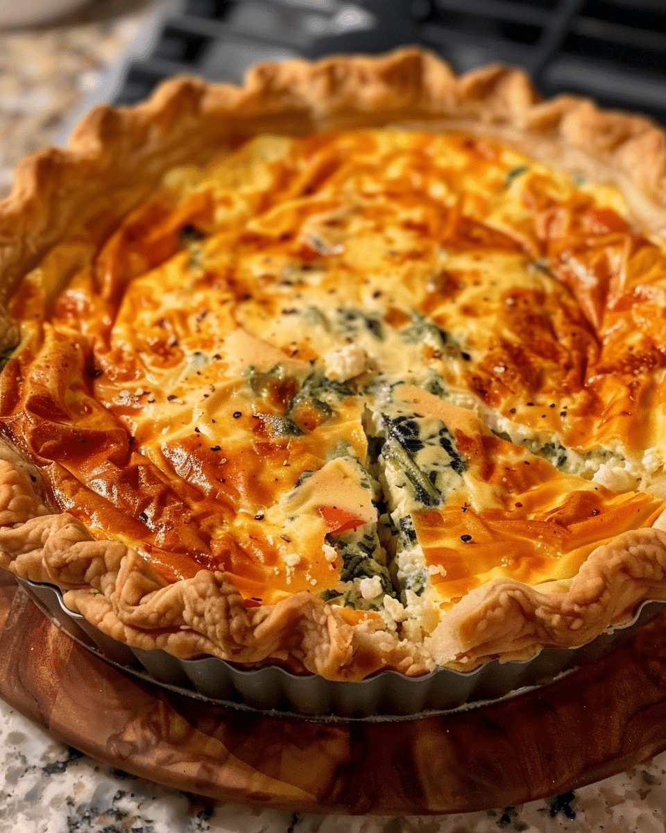 Elegant Ricotta and Spinach Quiche