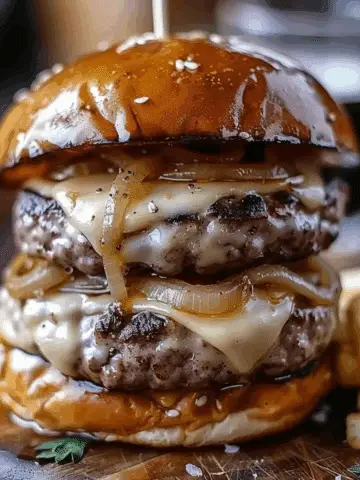French Onion Soup Burgers