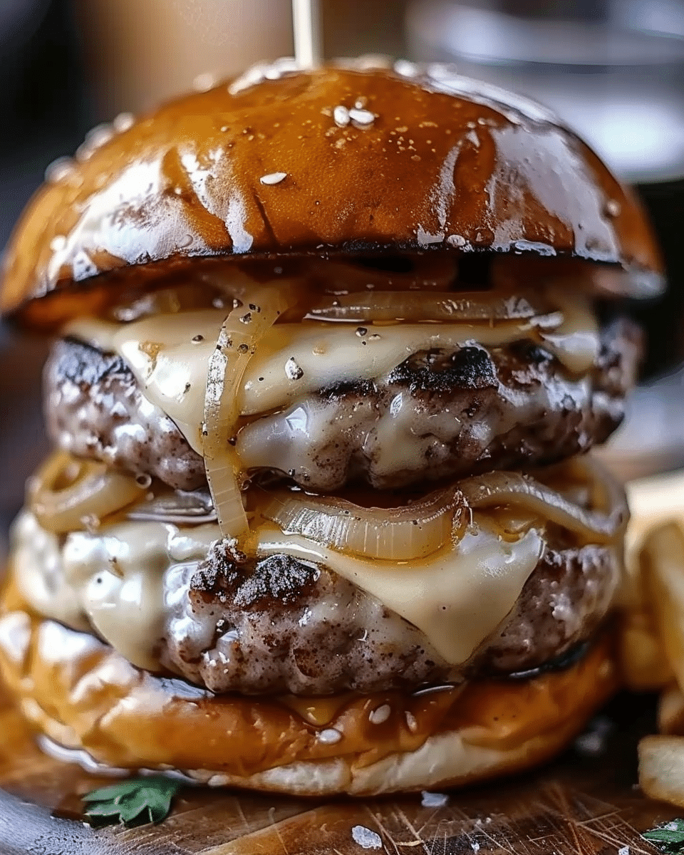 French Onion Soup Burgers