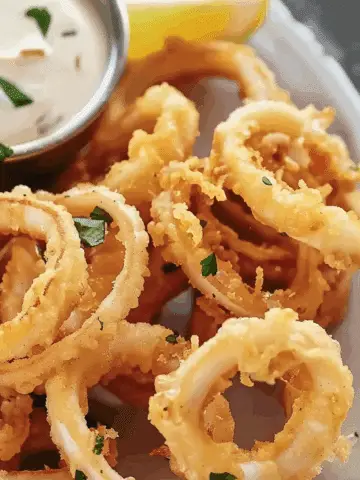 Fried Calamari with Homemade Garlic Aioli