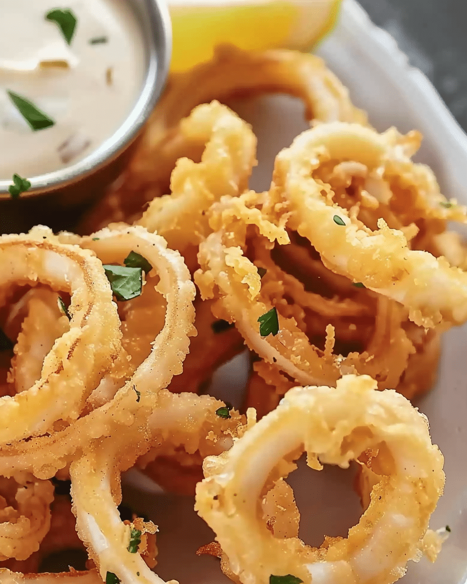 Fried Calamari with Homemade Garlic Aioli