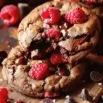 Fudgy Chocolate Cookies with Raspberry