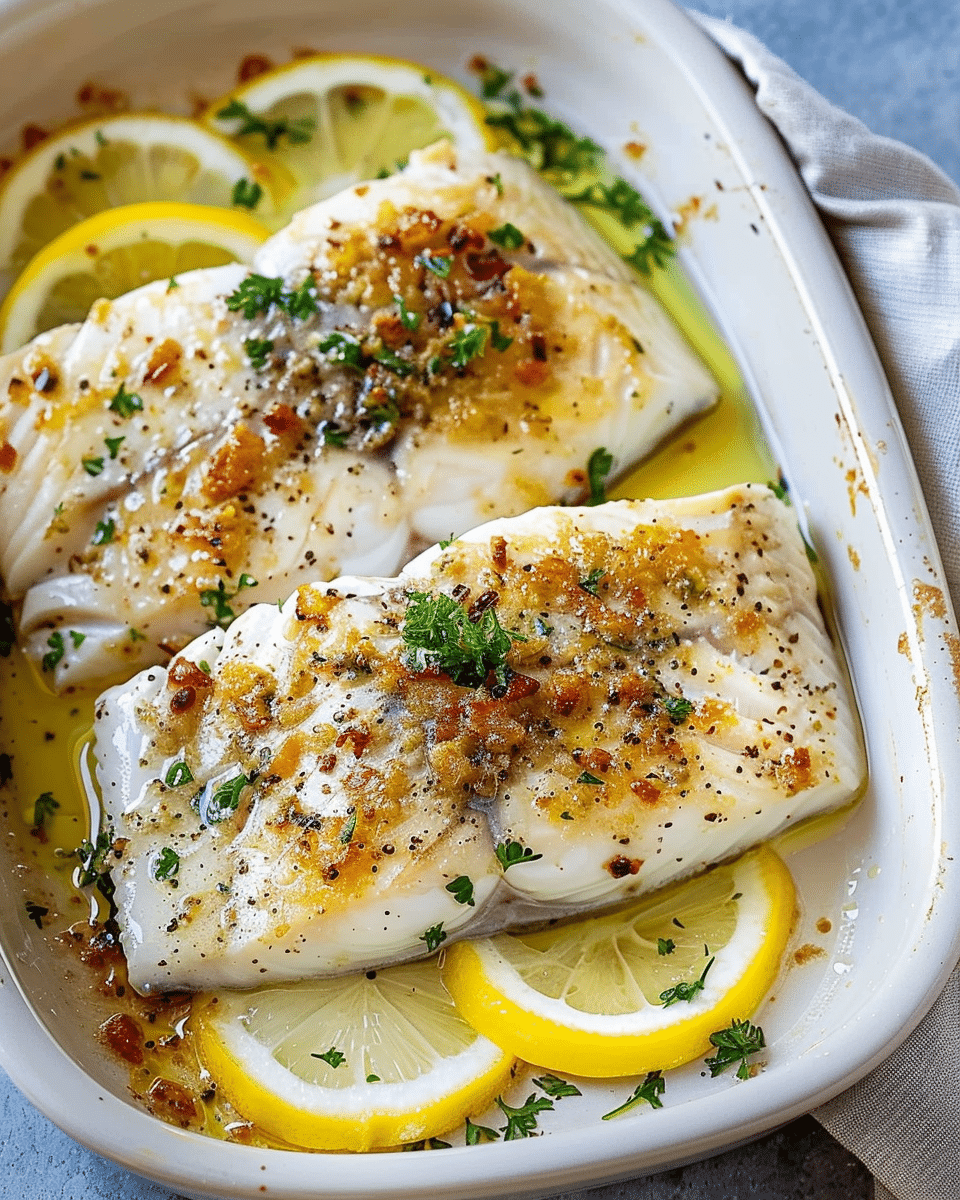 Garlic Butter White Fish