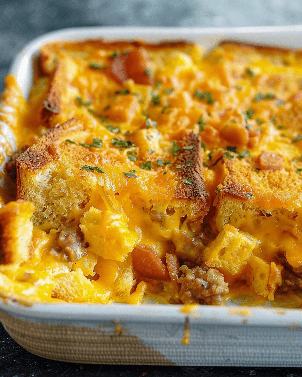 Grilled Cheese Breakfast Casserole