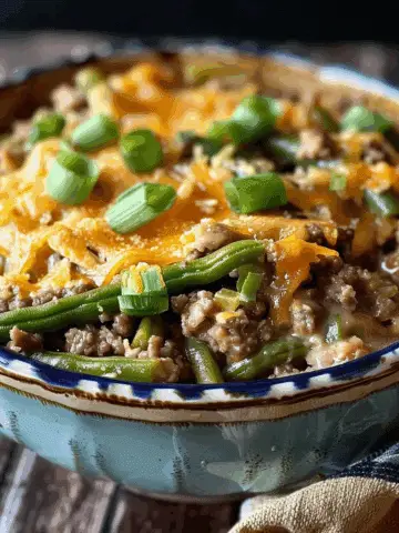 Hamburger Green Bean Casserole