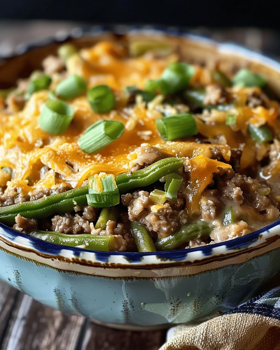 Hamburger Green Bean Casserole