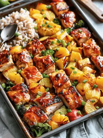 Hawaiian Chicken Sheet Pan