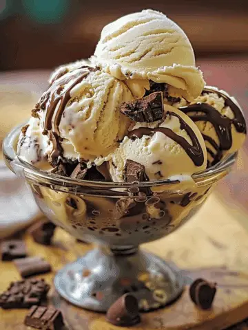 Homemade Moose Tracks Ice Cream