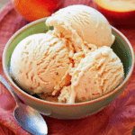 Homemade Peach Ice Cream